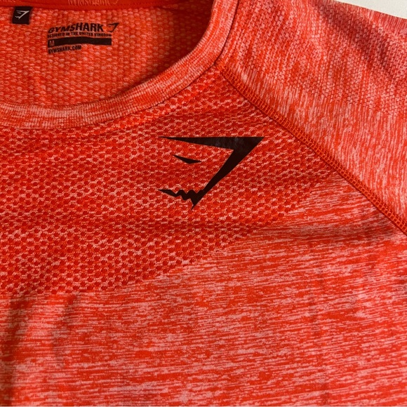 Gymshark Seamless Training T Shirt Coral Orange Men’s Medium - Picture 3 of 5